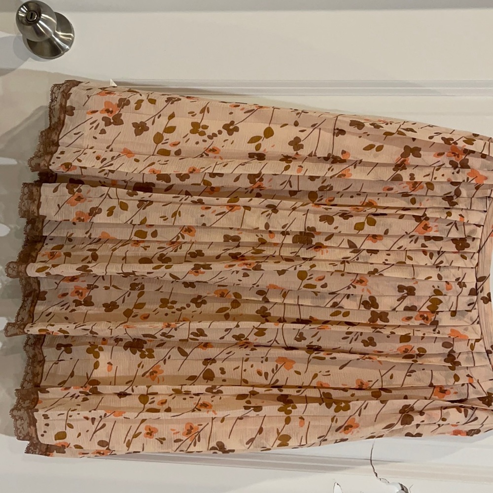 Playlord Vintage Pink Pastel Floral Skirt